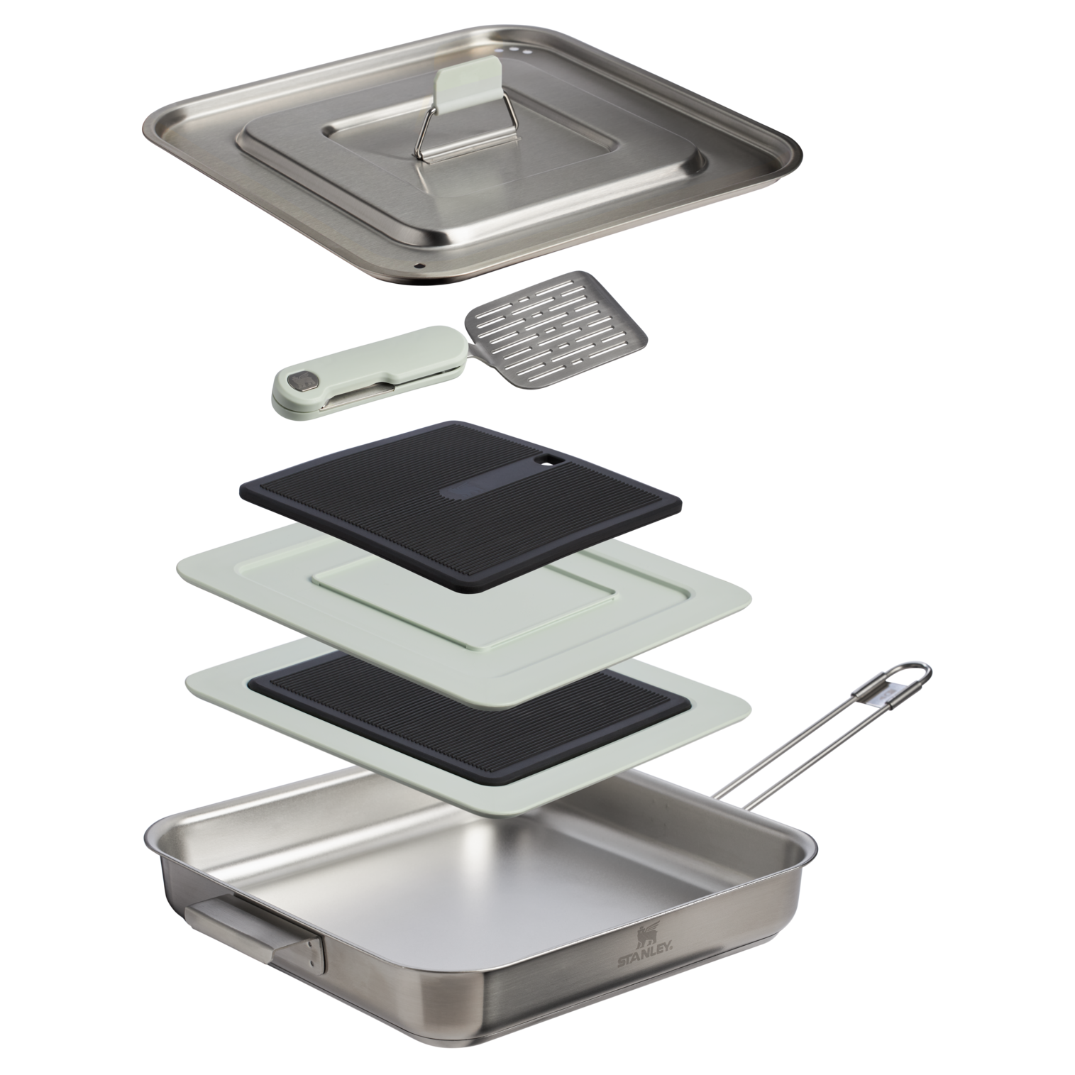 The Wildfare Pro Square Pan Cookset 5-Piece Set | 2 Qt - Image 3